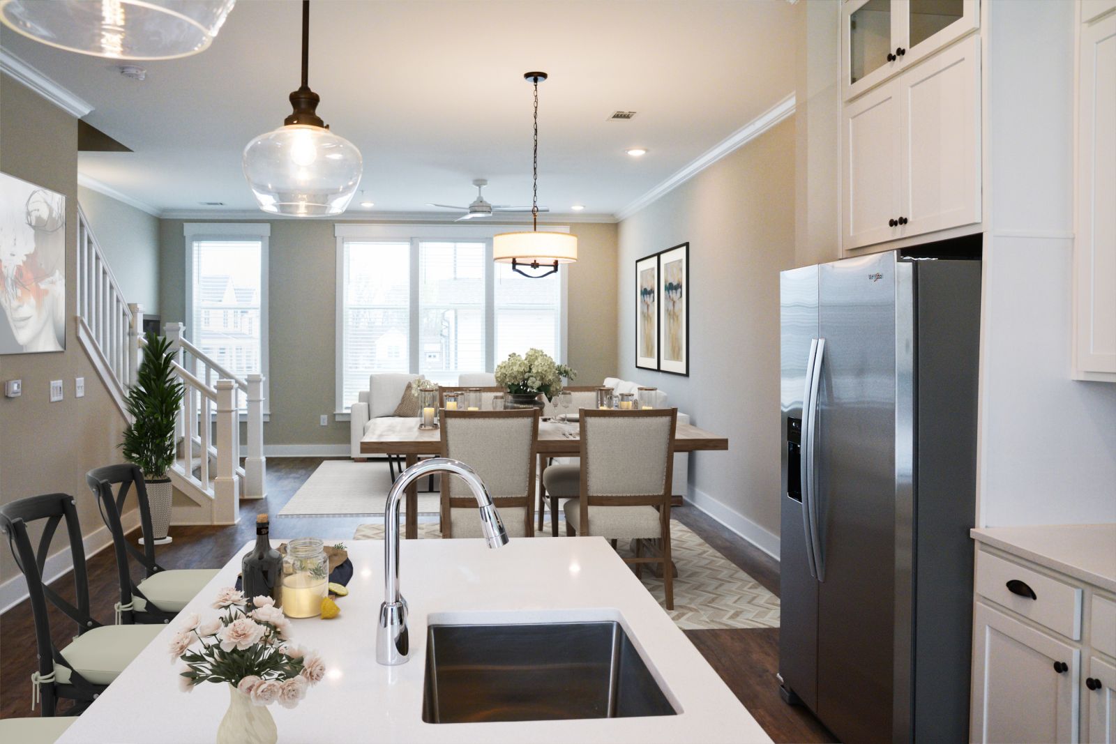 Northwood Ravin Property Management Portfolio, THE LUCENT AT SUNRISE in Kissimmee, FL, multi-family, multi-story apartments with balconies, green grass and palm trees