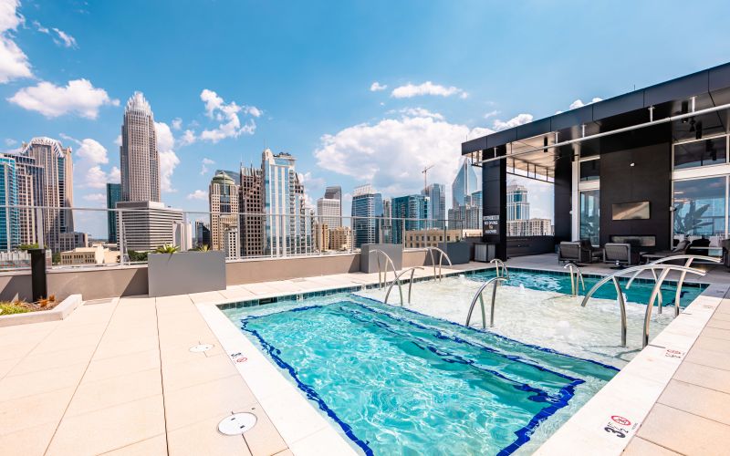 500 West Trade Rooftop Pool